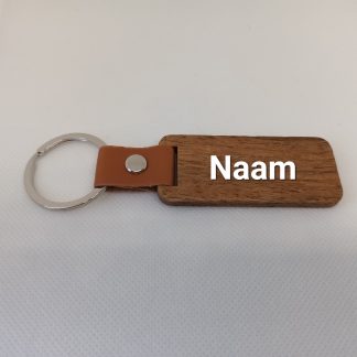 Sleutelhanger in hout